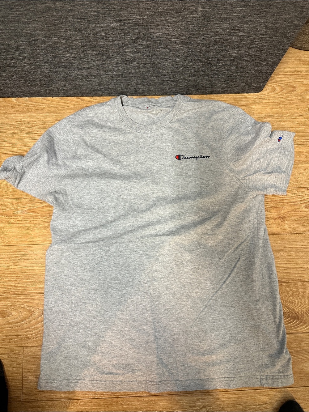 Champion Men's Crewneck T-Shirt in Light Gray - XL